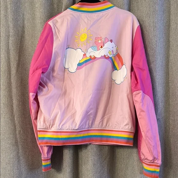 Care Bears Pink Jacket with Rainbow Trim - Picture 3 of 3